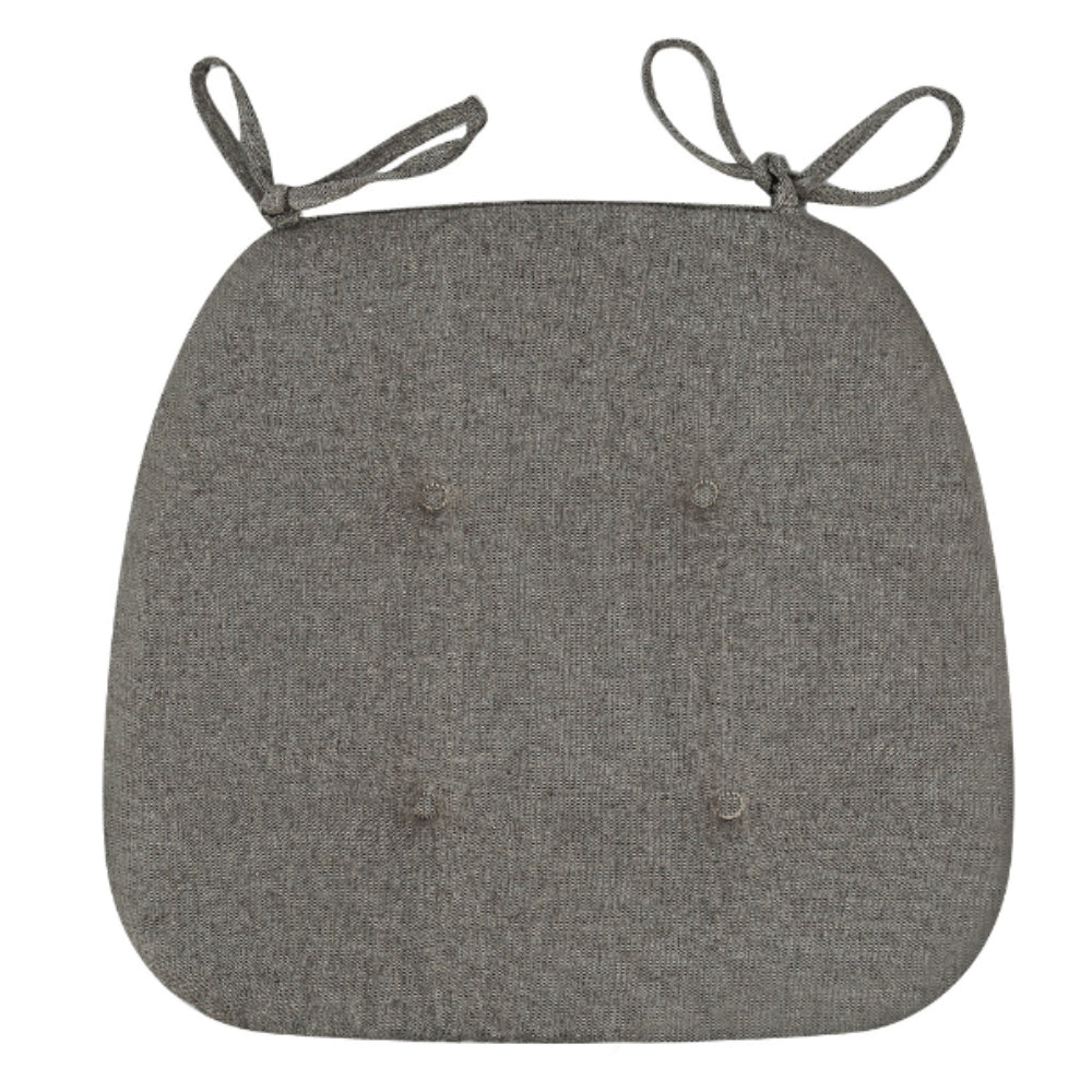 Chair Cushion Tufted Microfiber With Tie Straps