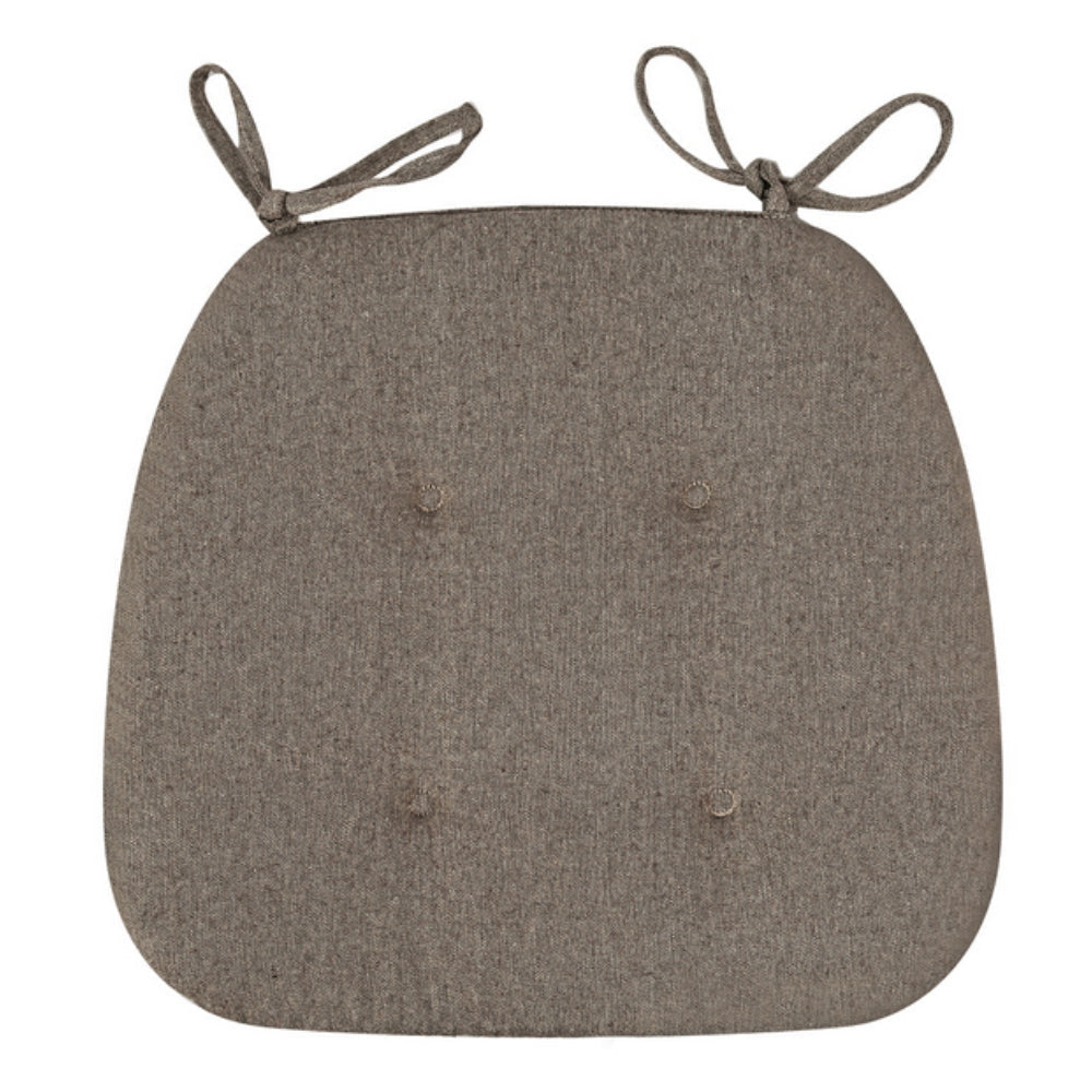 Chair Cushion Tufted Microfiber With Tie Straps
