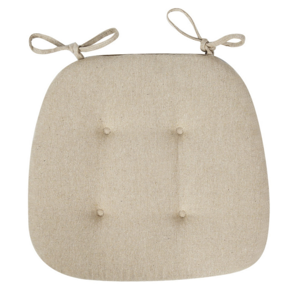Chair Cushion Tufted Microfiber With Tie Straps