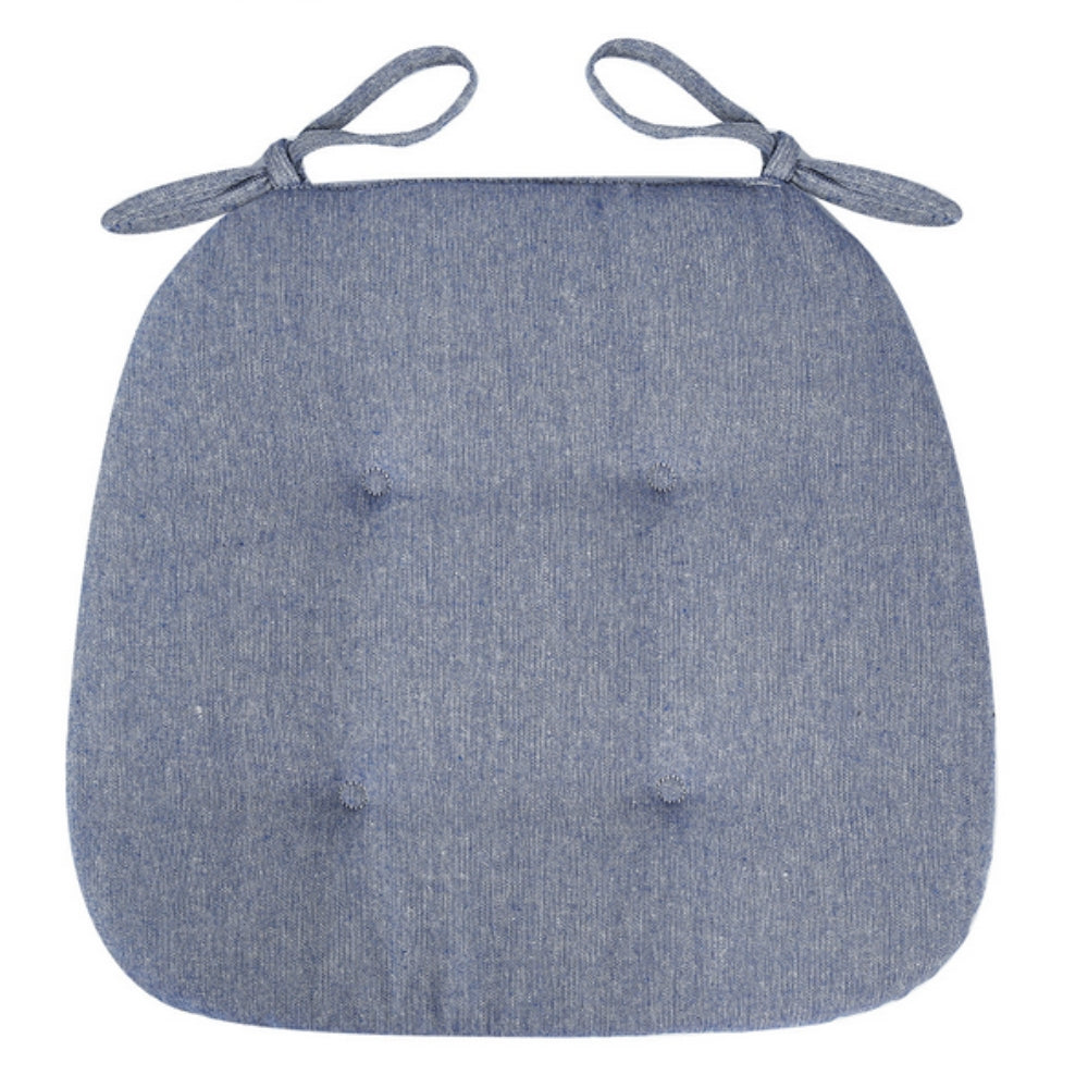 Chair Cushion Tufted Microfiber With Tie Straps