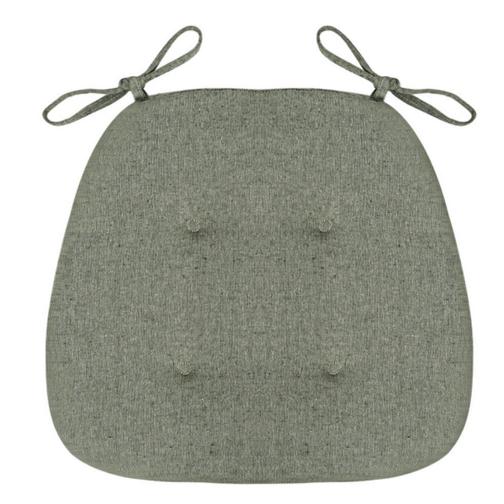 Chair Cushion Tufted Microfiber With Tie Straps