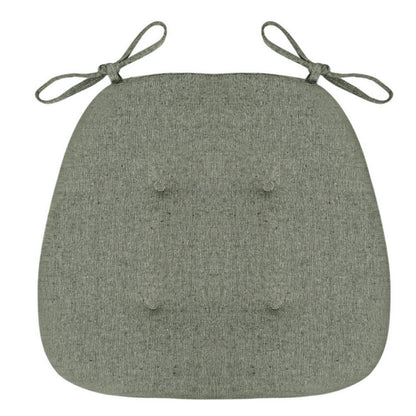 Chair Cushion Tufted Microfiber With Tie Straps