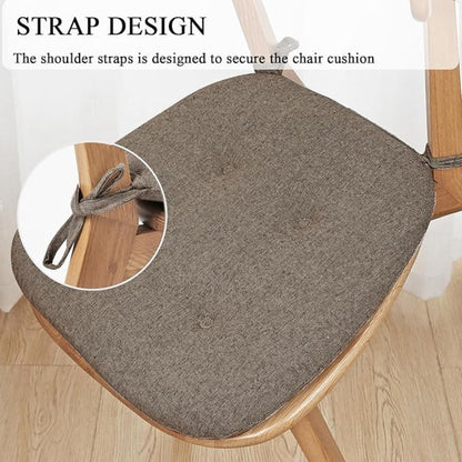 Chair Cushion Tufted Microfiber With Tie Straps