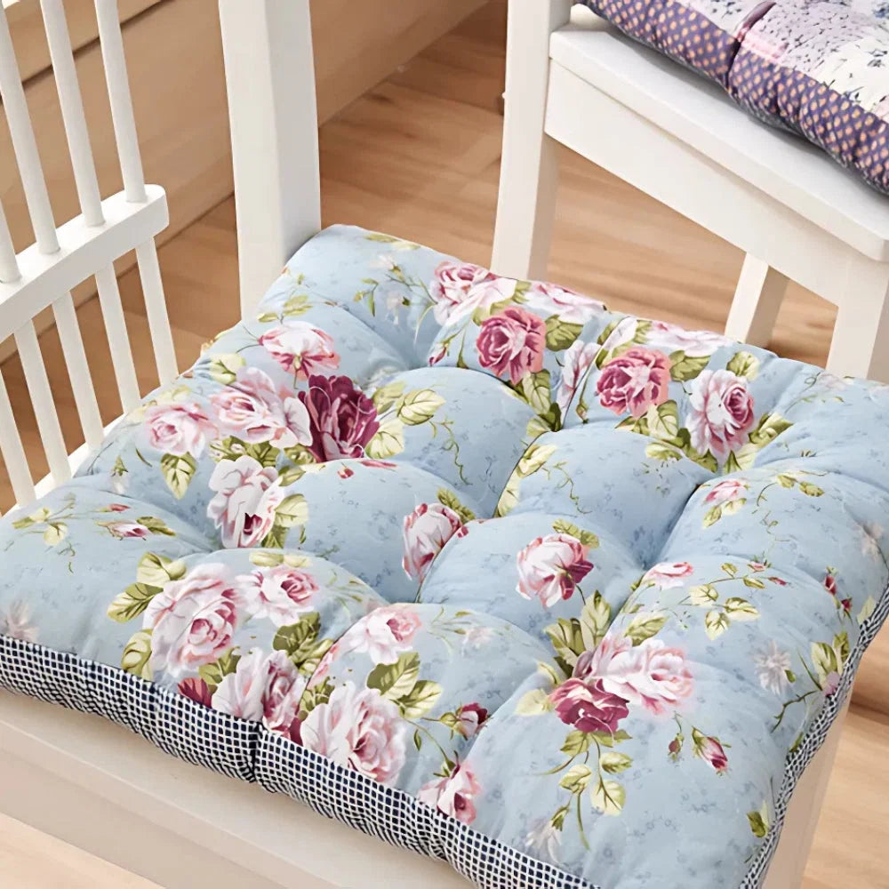 Chair Seat Cushion 2.5-Inch Thick Microfiber Blend Non-Slip Ties
