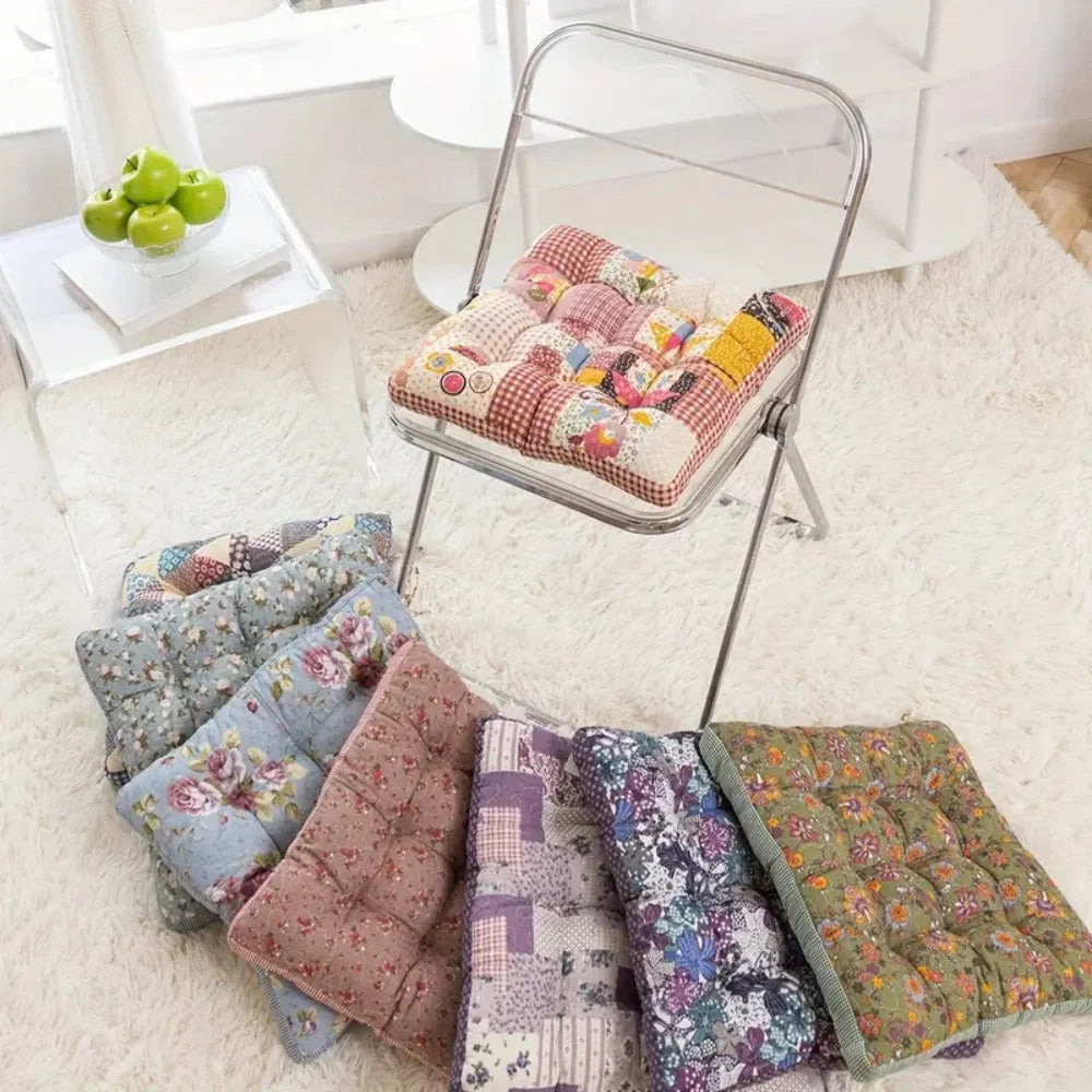 Chair Seat Cushion 2.5-Inch Thick Microfiber Blend Non-Slip Ties
