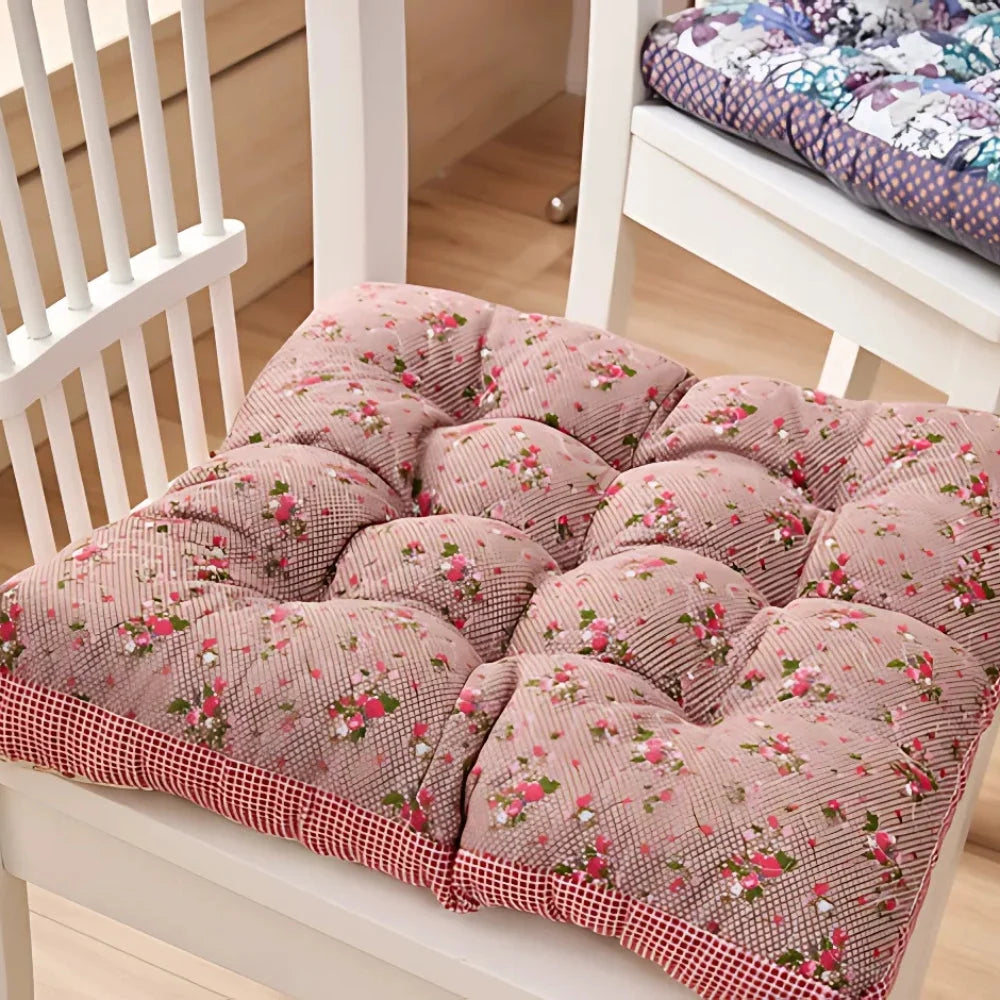 Chair Seat Cushion 2.5-Inch Thick Microfiber Blend Non-Slip Ties
