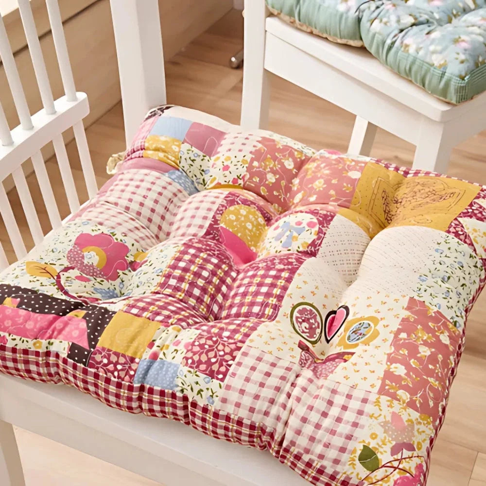 Chair Seat Cushion 2.5-Inch Thick Microfiber Blend Non-Slip Ties