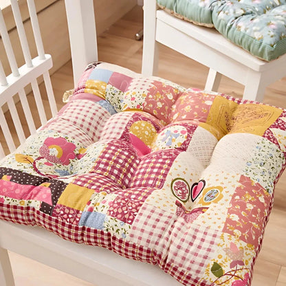 Chair Seat Cushion 2.5-Inch Thick Microfiber Blend Non-Slip Ties