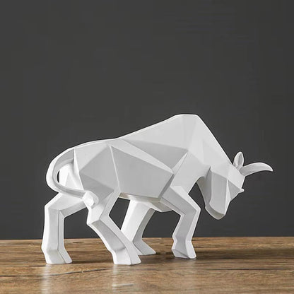 Charging Bull Figurine Handmade Eco-Friendly Resin