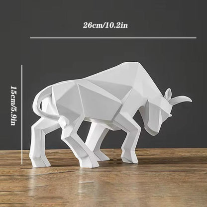 Charging Bull Figurine Handmade Eco-Friendly Resin