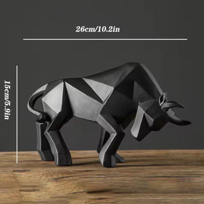 Charging Bull Figurine Handmade Eco-Friendly Resin