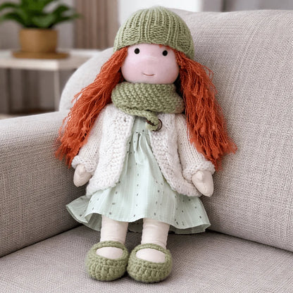 Children's Doll Handmade Cotton Waldorf-Inspired 11 Inch