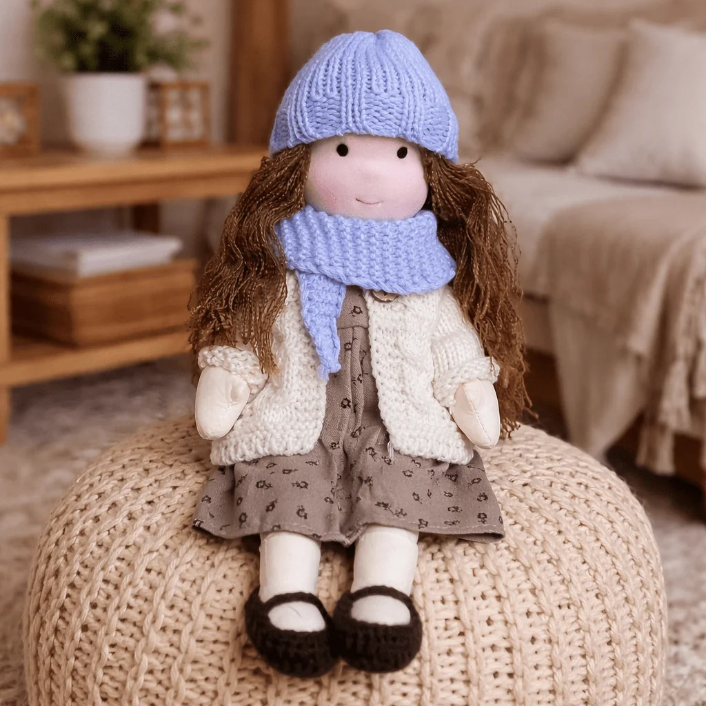 Children's Doll Handmade Cotton Waldorf-Inspired 11 Inch