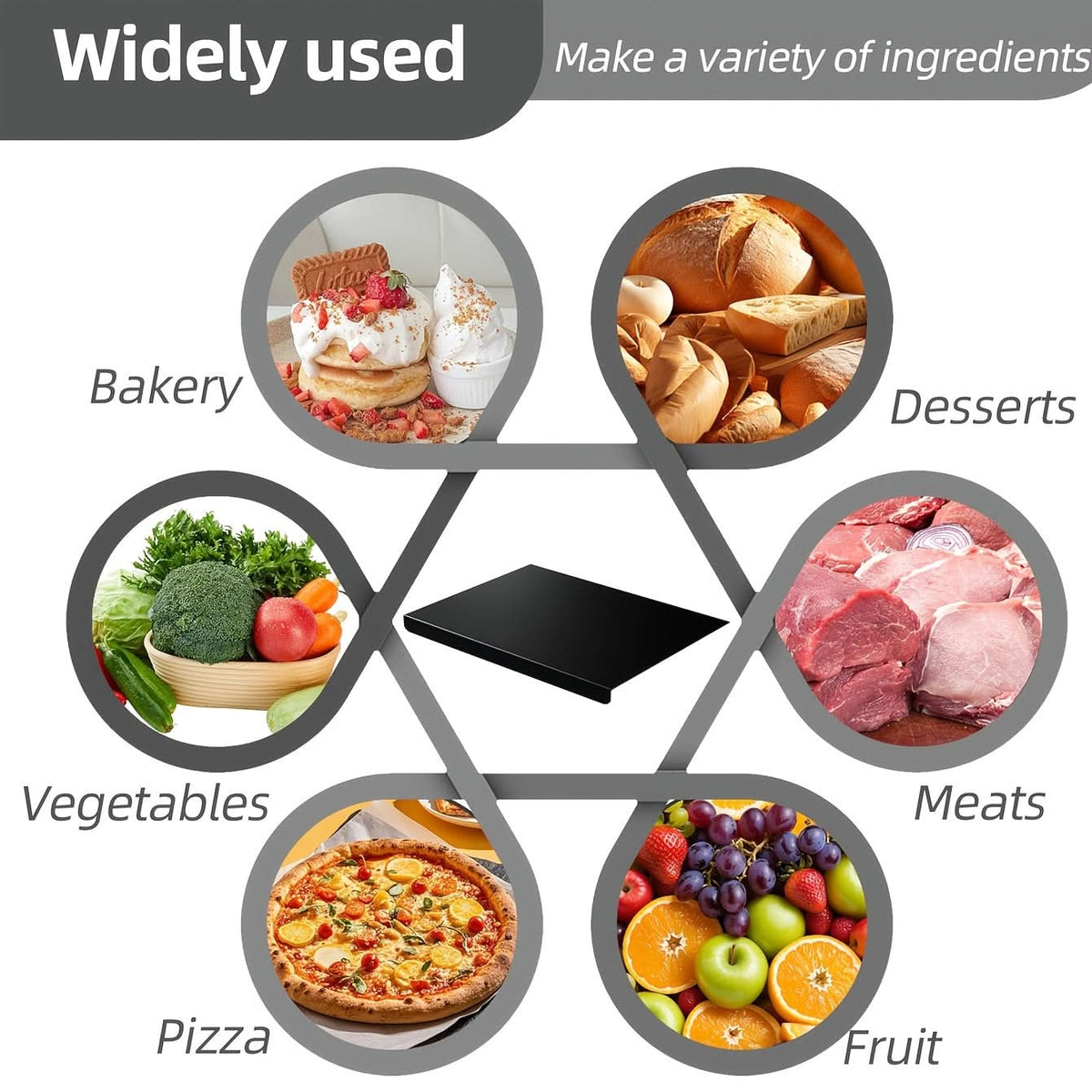 Chopping Board Heavy-Duty Non-Slip Worktop Edge
