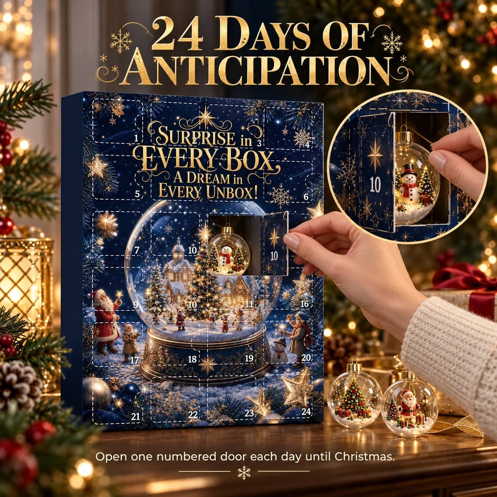 Christmas Bauble Advent Calendar 24 Baubles