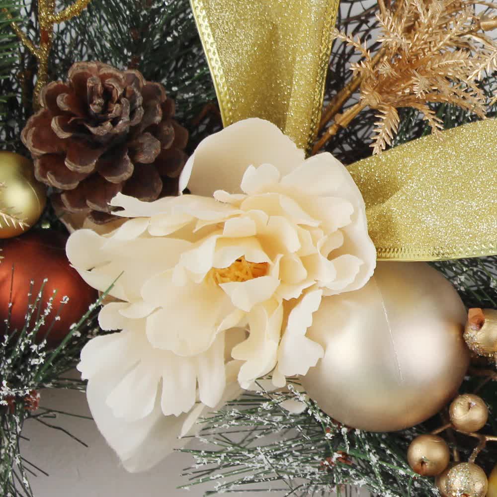 Christmas Garland Artificial Rattan Maintenance-Free Indoor & Outdoor