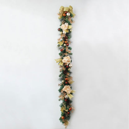 Christmas Garland Artificial Rattan Maintenance-Free Indoor & Outdoor