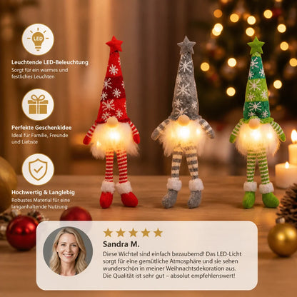 Christmas Gnome Decoration Built-In LED Lighting