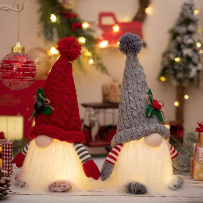 Christmas Gnome Doll Handcrafted Light-Up Plush