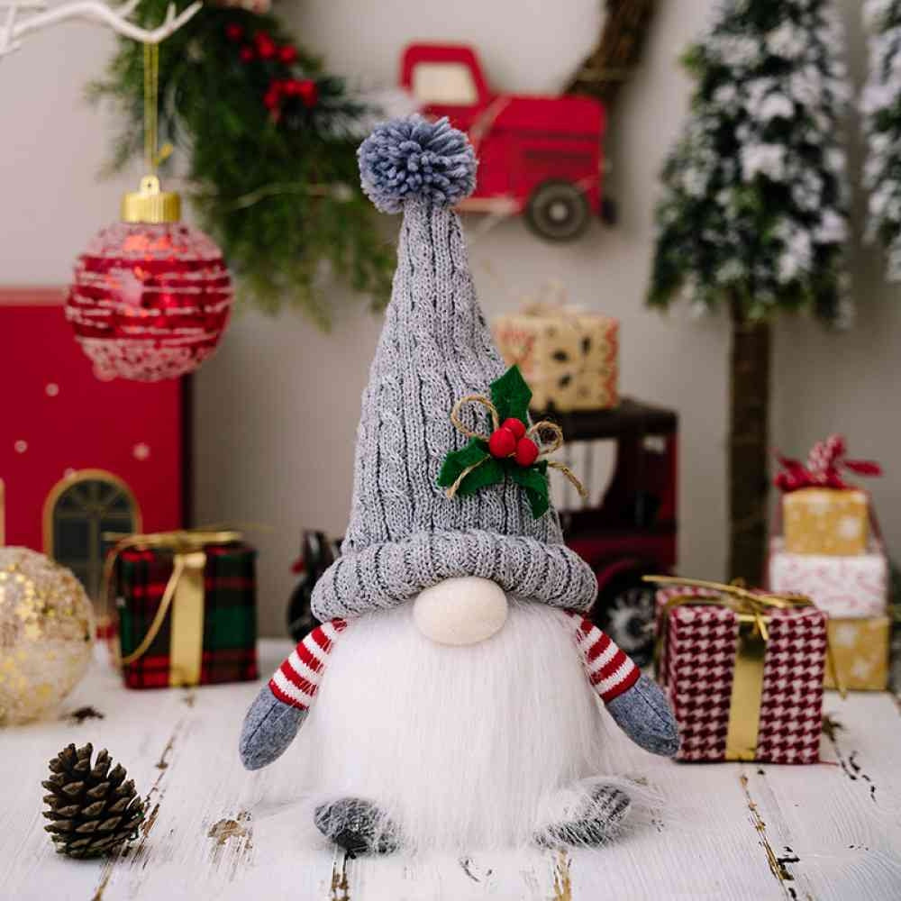 Christmas Gnome Doll Handcrafted Light-Up Plush