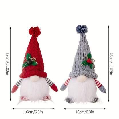 Christmas Gnome Doll Handcrafted Light-Up Plush