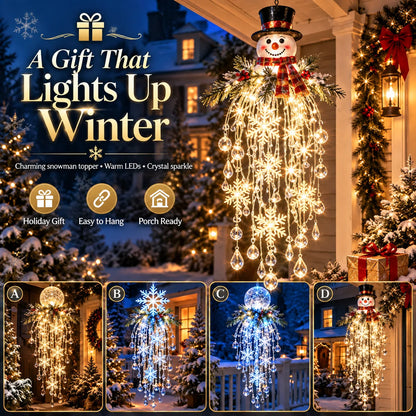 Christmas Hanging Light LED Cascading Crystal Drops