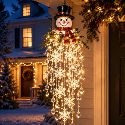 Christmas Hanging Light LED Cascading Crystal Drops