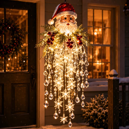Christmas Hanging Light LED Cascading Crystal Drops