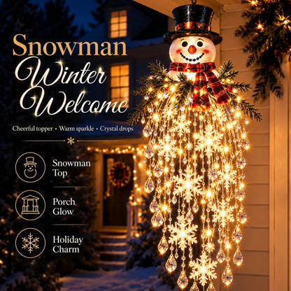 Christmas Hanging Light LED Cascading Crystal Drops