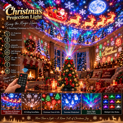Christmas Light Projector 15+ Designs Remote Control