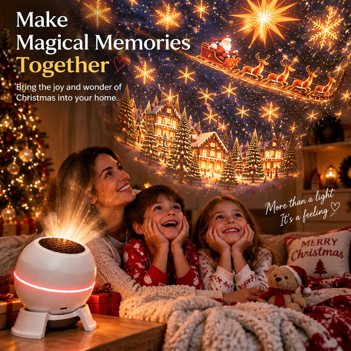 Christmas Light Projector Moving Patterns USB Powered
