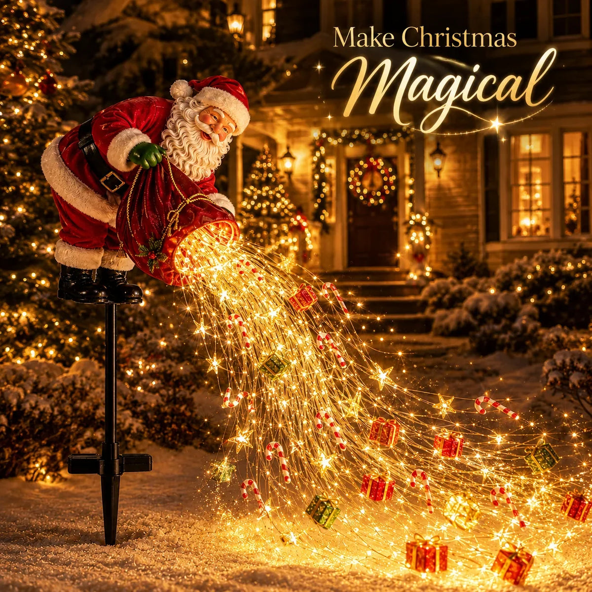 Christmas Light Stake Animated LED Outdoor Decor