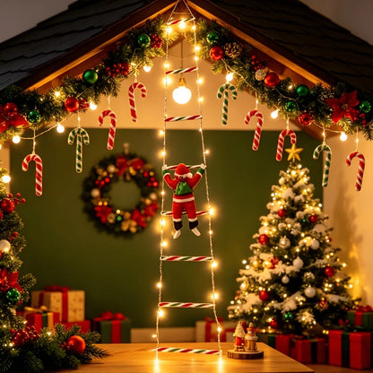 Christmas Lights Climbing Santa USB Powered 8 Modes