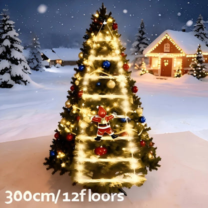 Christmas Lights Climbing Santa USB Powered 8 Modes