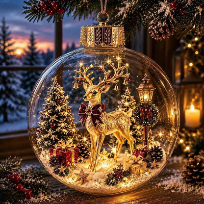 Christmas Ornament Light-Up Multicoloured Festive Design