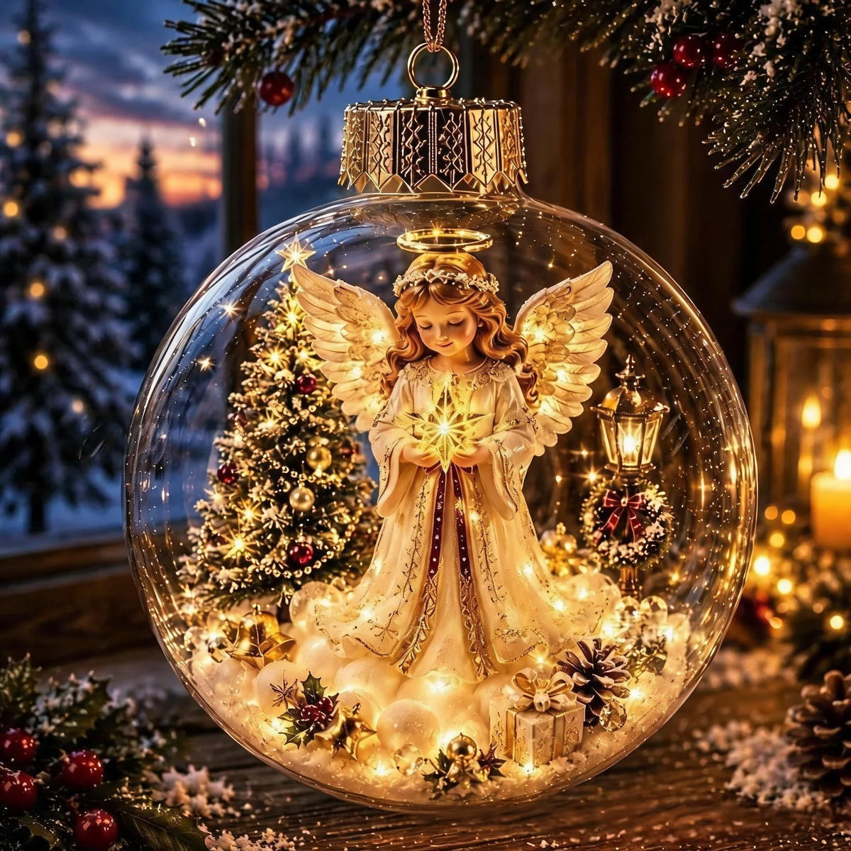 Christmas Ornament Light-Up Multicoloured Festive Design