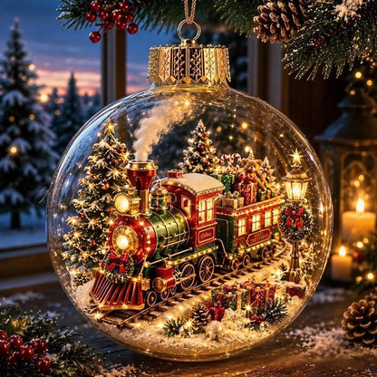 Christmas Ornament Light-Up Multicoloured Festive Design