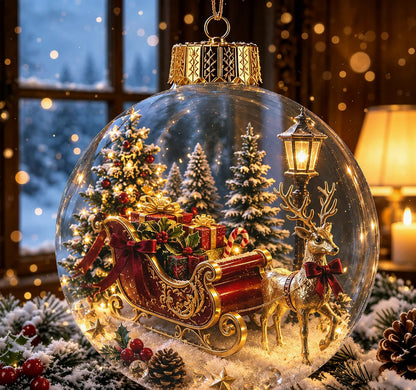 Christmas Ornament Light-Up Multicoloured Festive Design