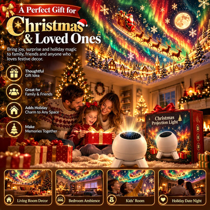 Christmas Projection Light Compact Tabletop Indoor Decor