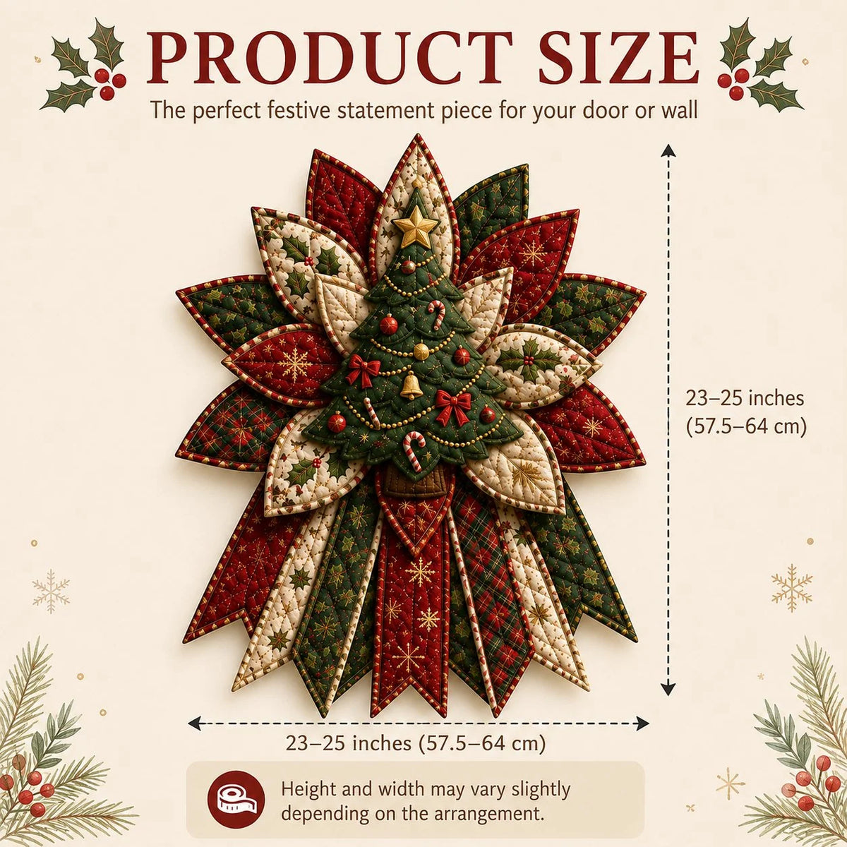 Christmas Sewing Kit Quilted Door Hanging Seven Festive Designs All-Inclusive Materials
