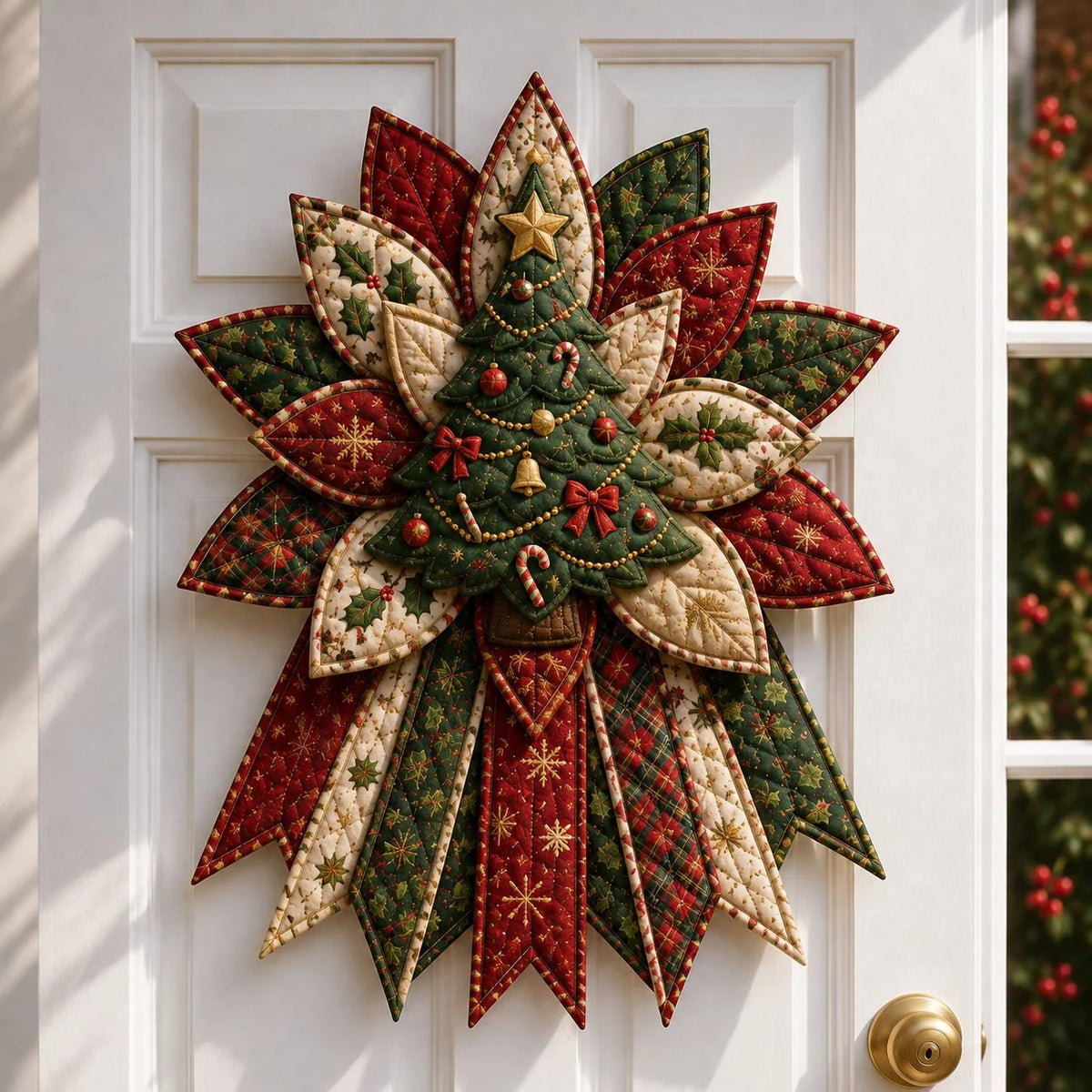 Christmas Sewing Kit Quilted Door Hanging Seven Festive Designs All-Inclusive Materials