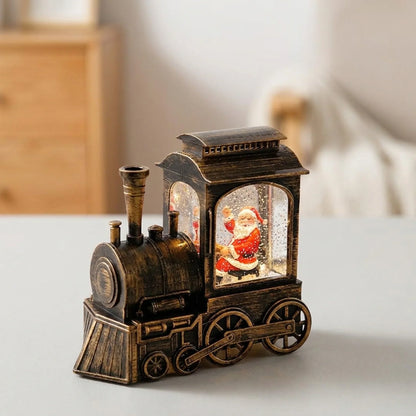 Christmas Train Lamp LED Falling Snow Effect