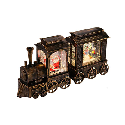 Christmas Train Lamp LED Falling Snow Effect