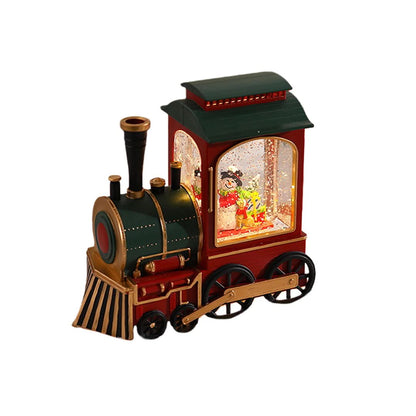 Christmas Train Lamp LED Falling Snow Effect