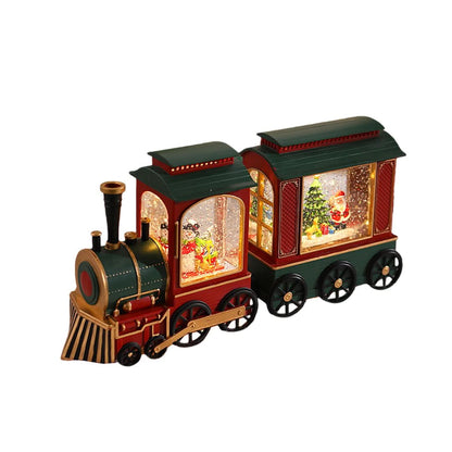 Christmas Train Lamp LED Falling Snow Effect