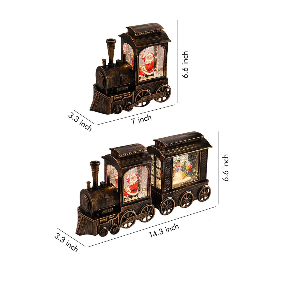 Christmas Train Lamp LED Falling Snow Effect