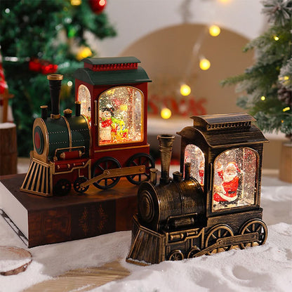 Christmas Train Lamp LED Falling Snow Effect