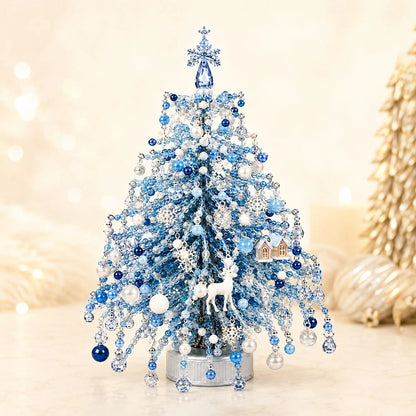 Christmas Tree Craft Kit Beaded With Warm Light String