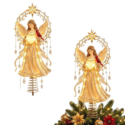 Christmas Tree Topper Illuminated Warm Glow 5.9 Inch