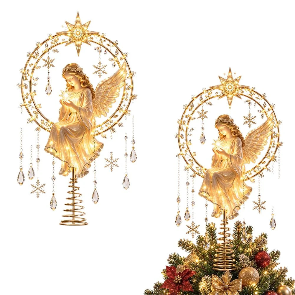Christmas Tree Topper Illuminated Warm Glow 5.9 Inch